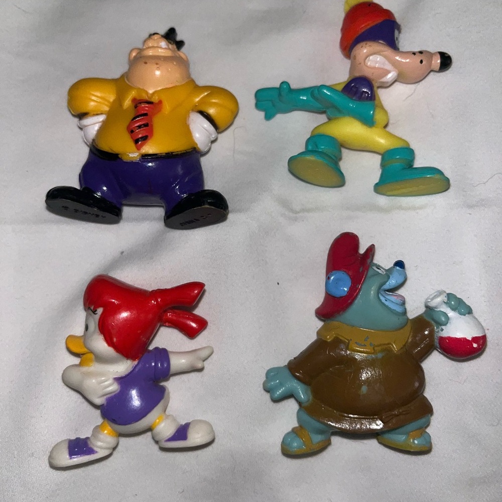 Lot of 4 Disney Kellogg's Cereal Toy Assortment 2"  Figure-Vintage (1991)